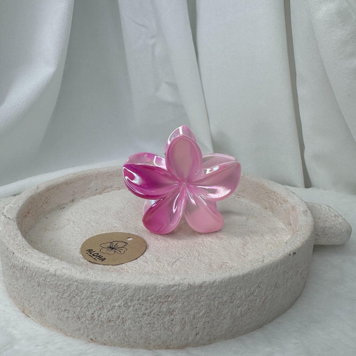Pince fleurs brillante rose
