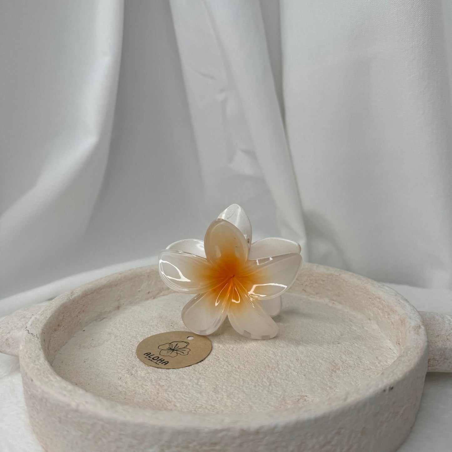 Pince fleur grande blanche