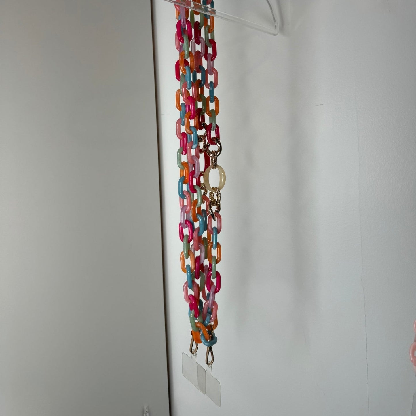 đ Collier TĂ©lĂ©phone Y2K Rainbow Multicolore â ALOHA đ