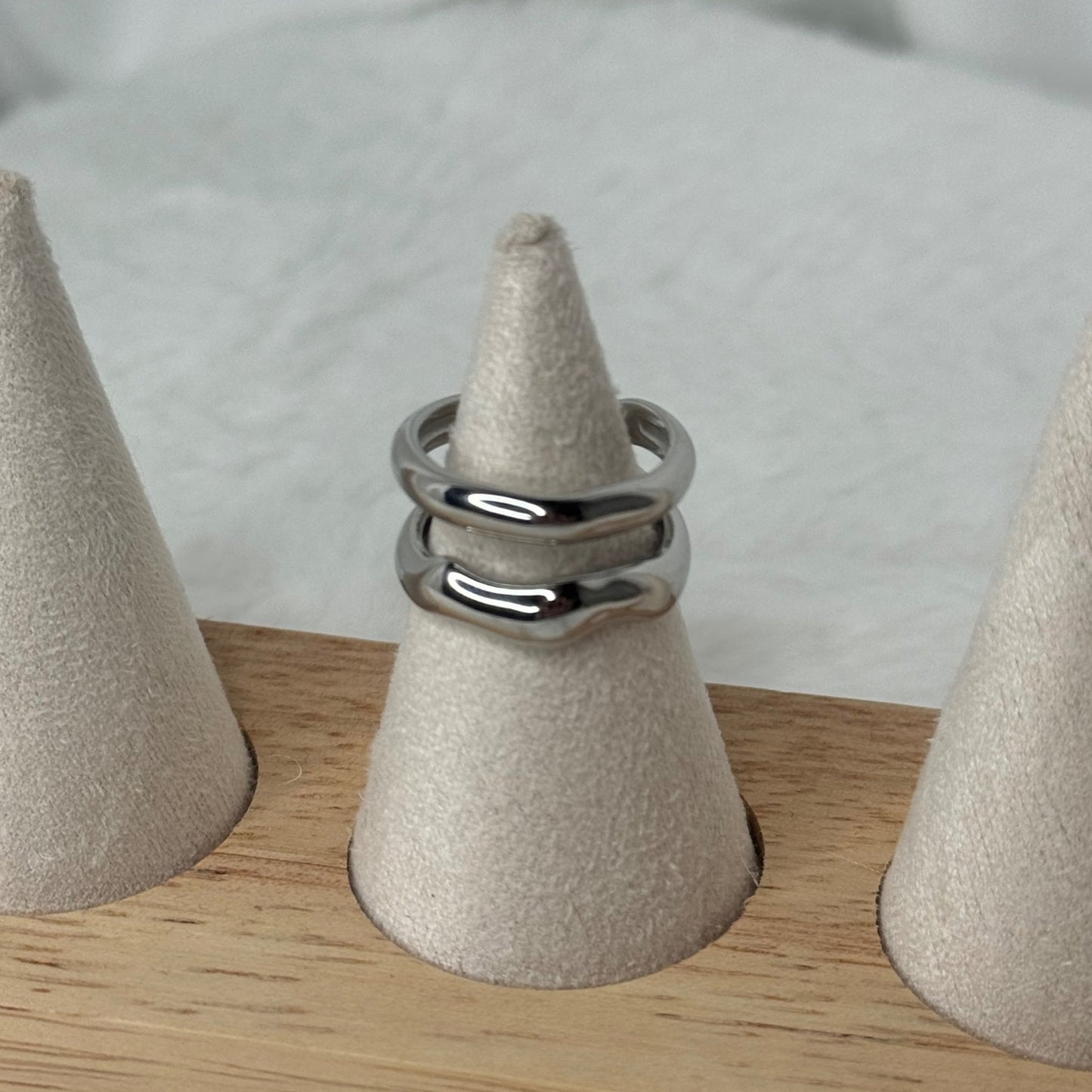 đź’Ť Bague Double Anneaux Argent