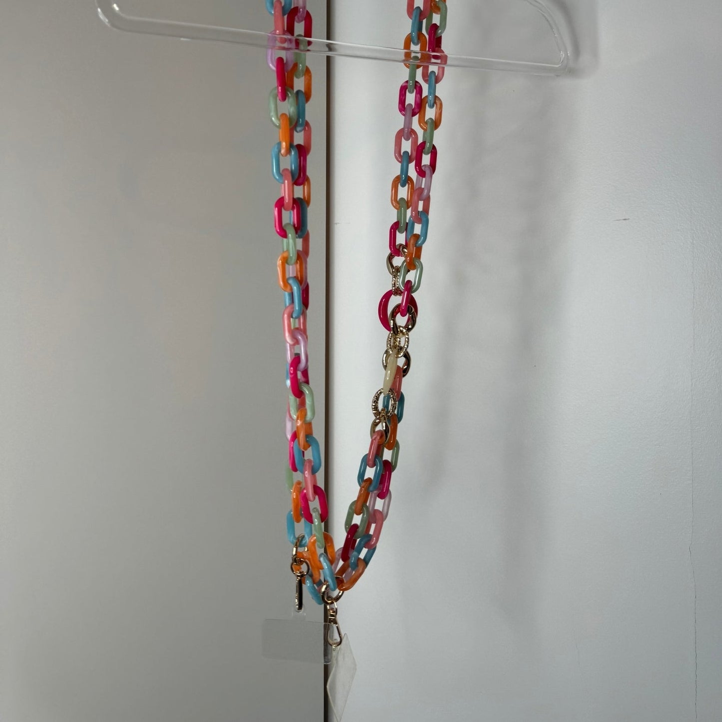 đ Collier TĂ©lĂ©phone Y2K Rainbow Multicolore â ALOHA đ