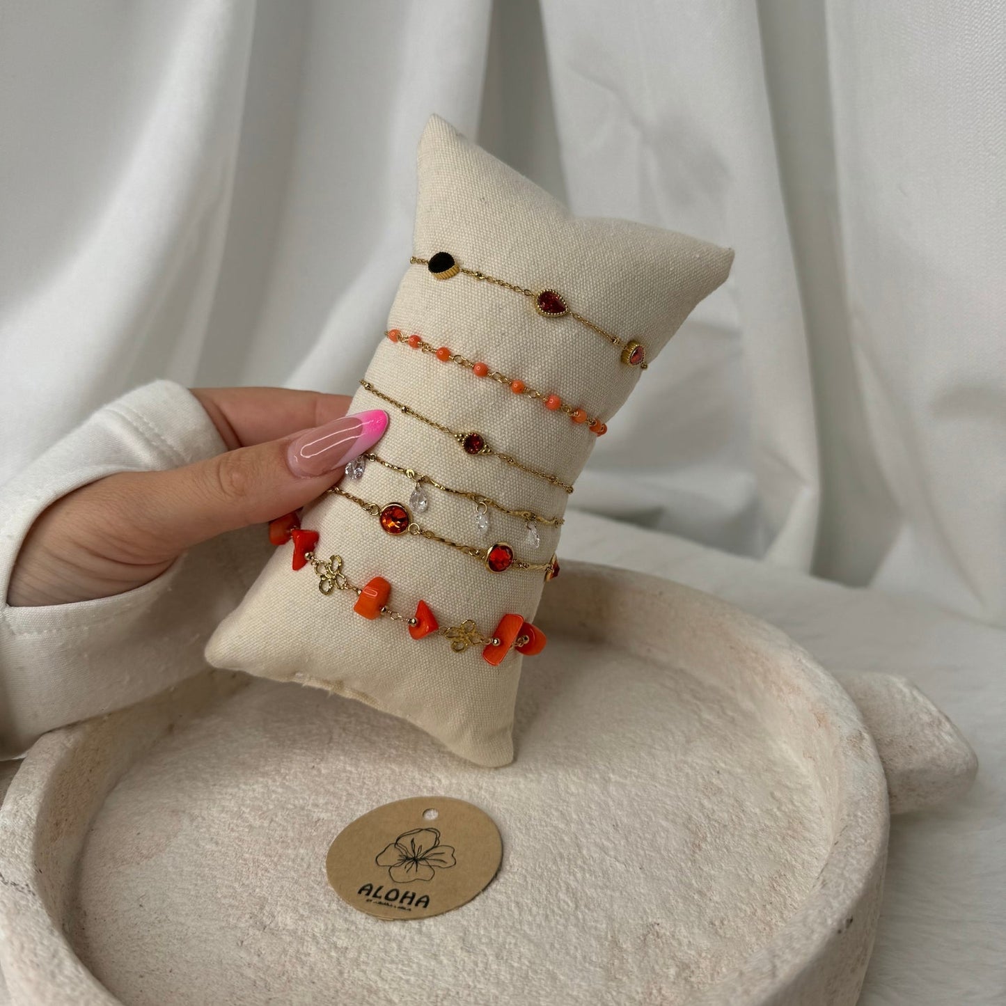 🧡 Set Bracelet Orange – Énergie, soleil & good mood 🍊