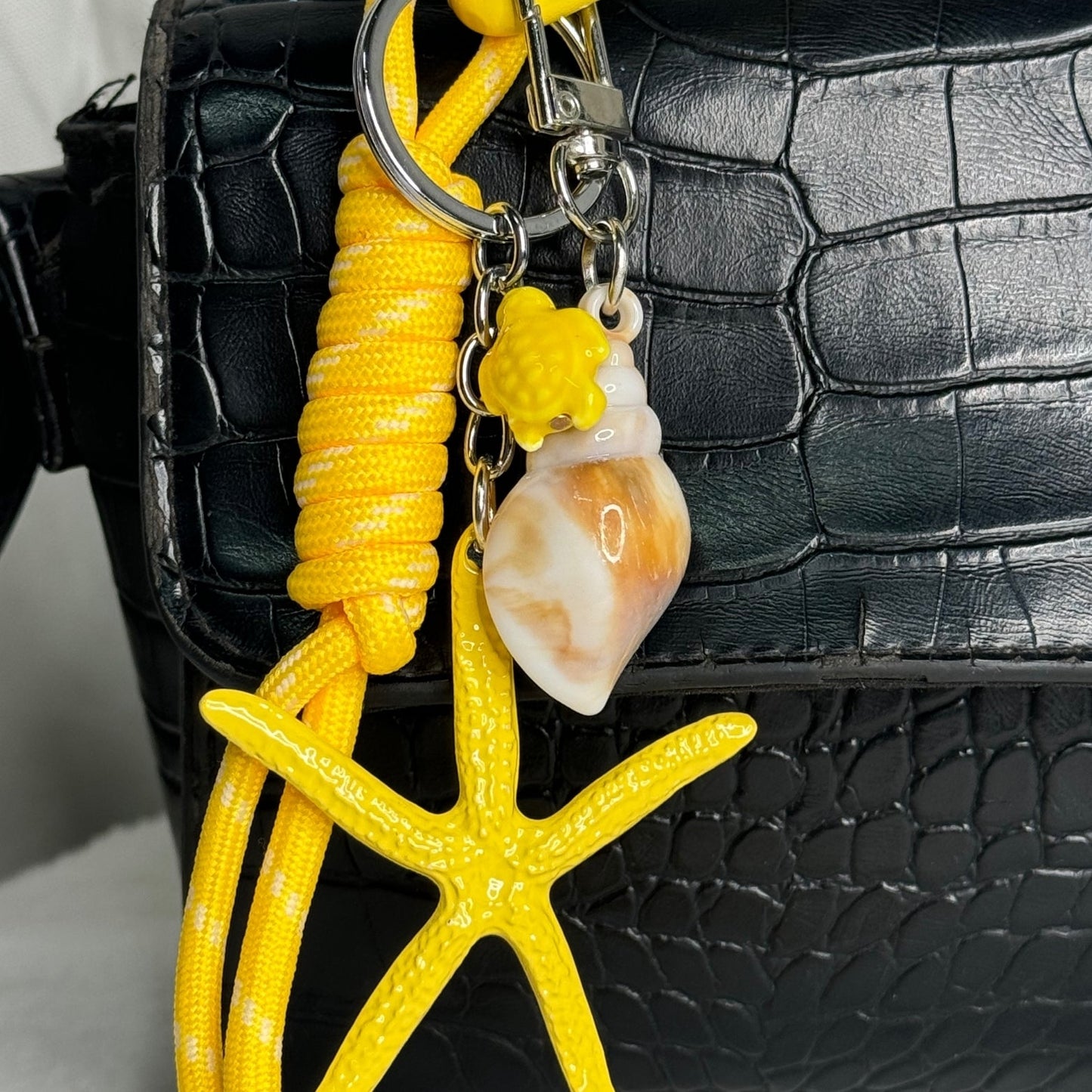 🌺 grigri étoile mer jaune ⭐️