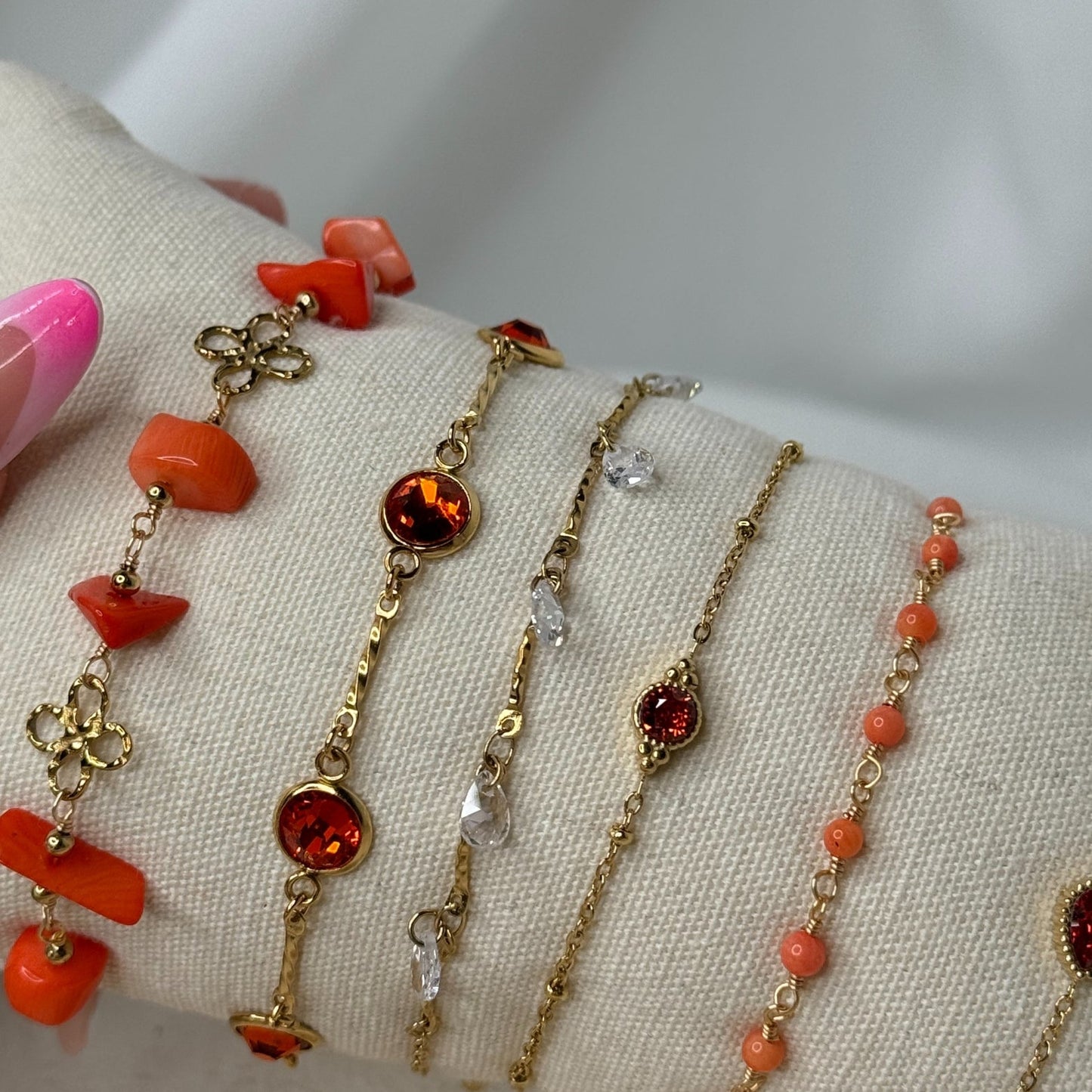 🧡 Set Bracelet Orange – Énergie, soleil & good mood 🍊