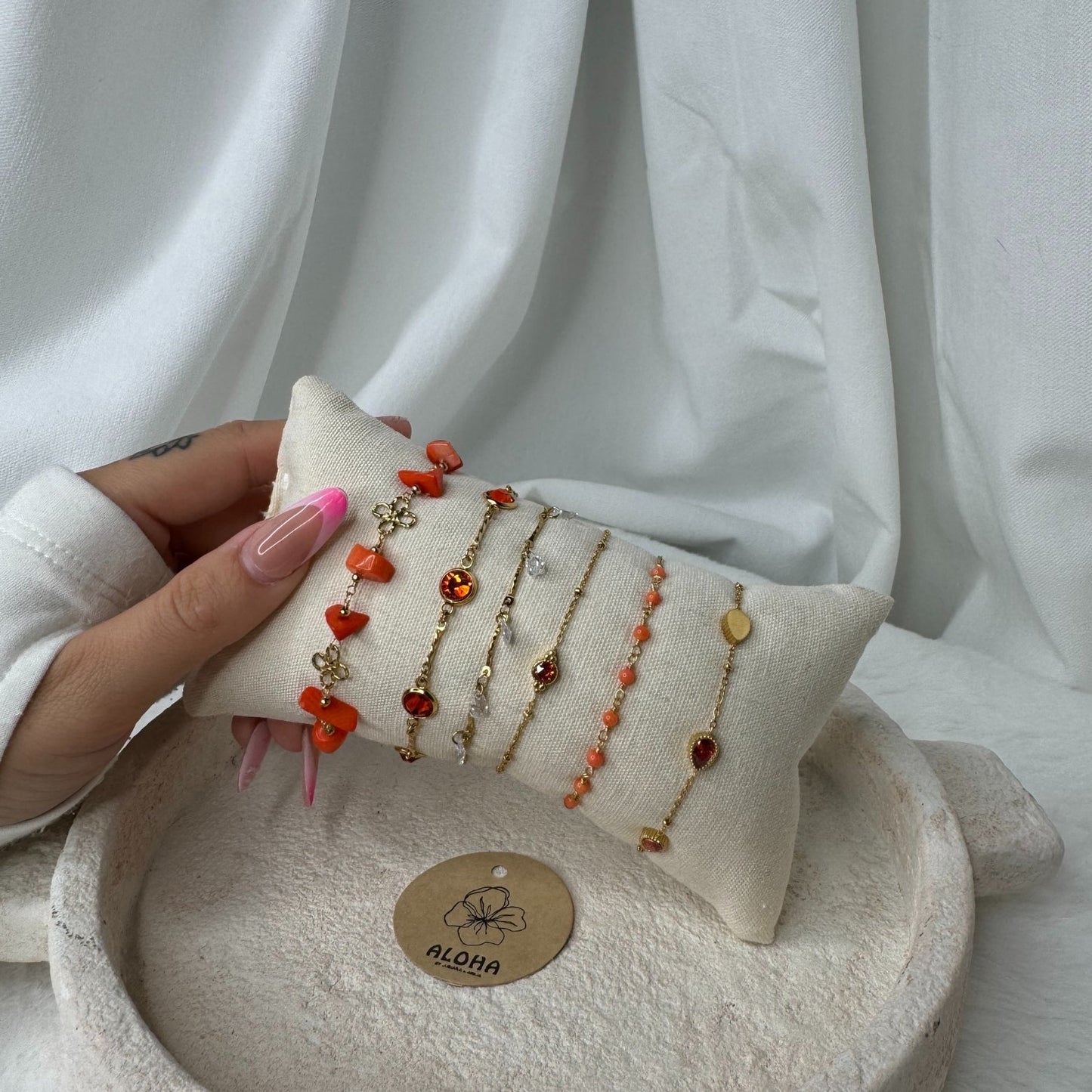 🧡 Set Bracelet Orange – Énergie, soleil & good mood 🍊