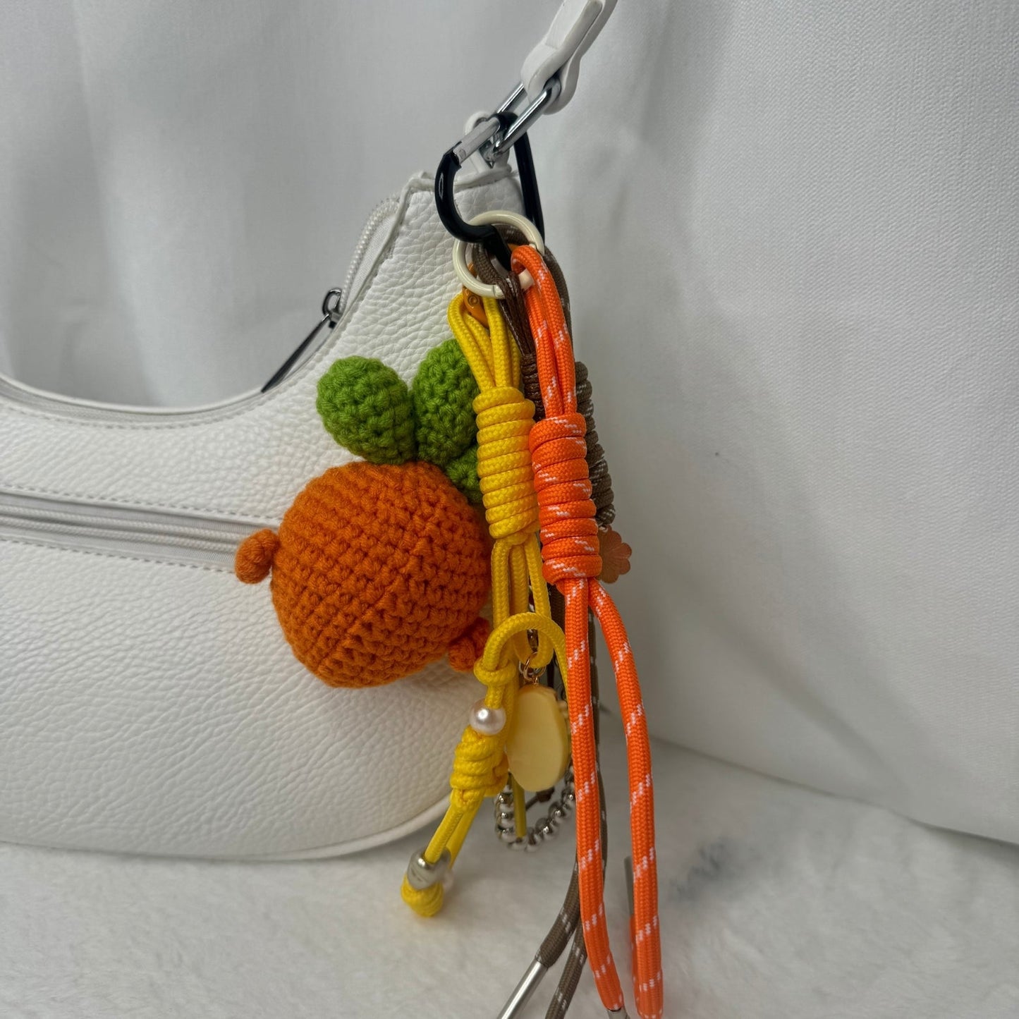 🥕 Grigri de sac – Carotte 🧸✨