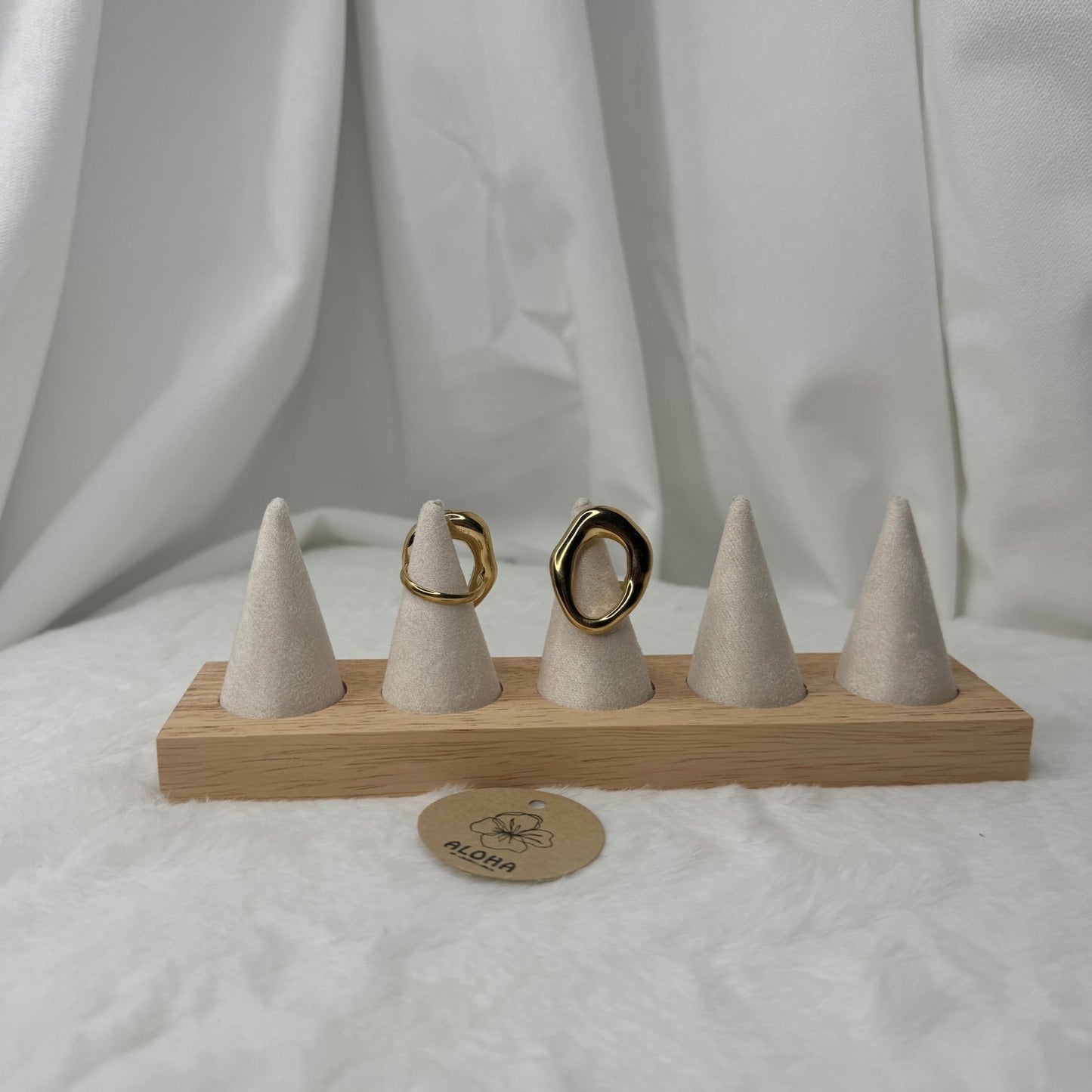 ✨ Bague Mykonos Doré – L’Élégance Méditerranéenne 🌞