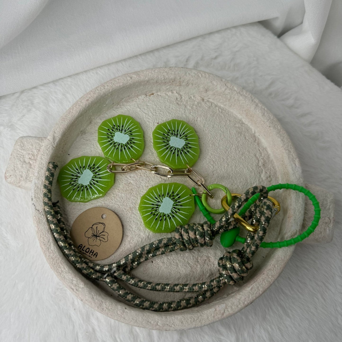 🥝 Gri-Gri de Sac Kiwi Kiwi – Twist tropical & peps stylé 💚🍃