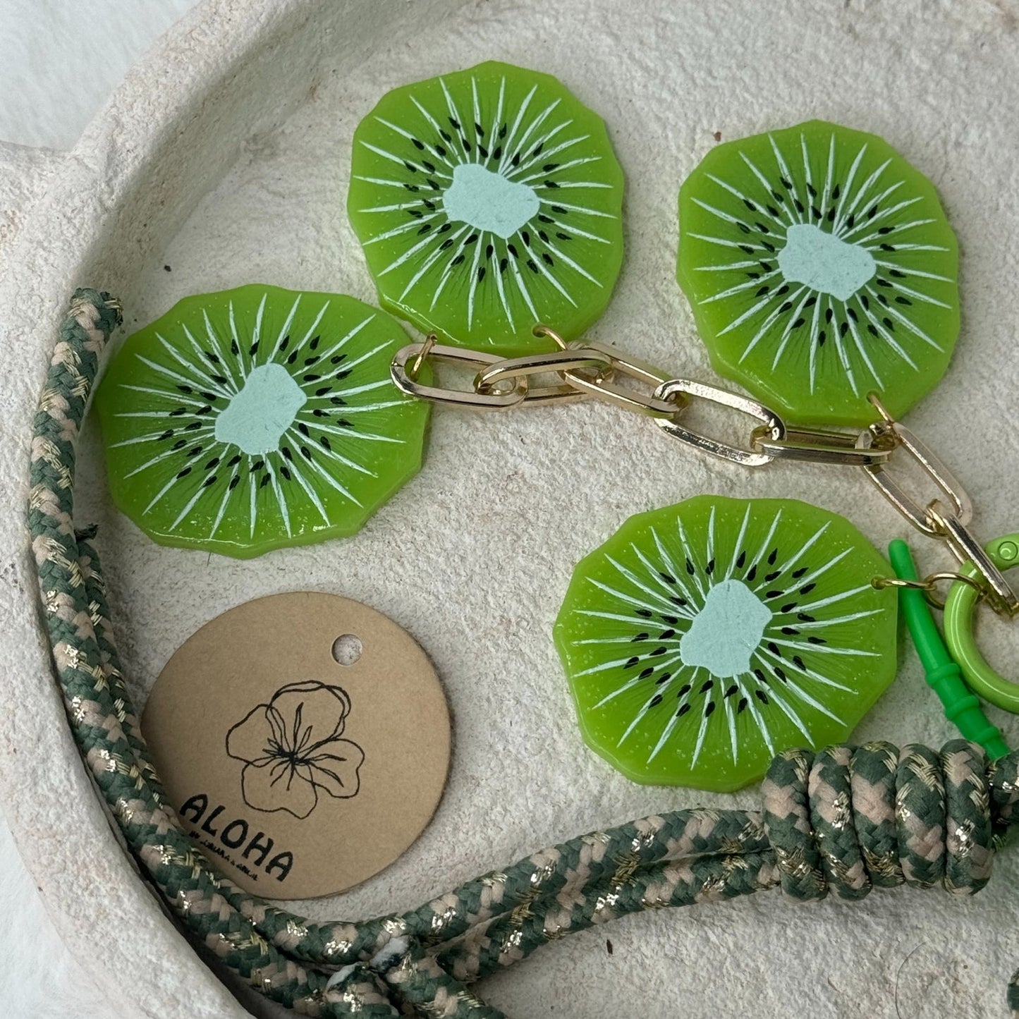 🥝 Gri-Gri de Sac Kiwi Kiwi – Twist tropical & peps stylé 💚🍃