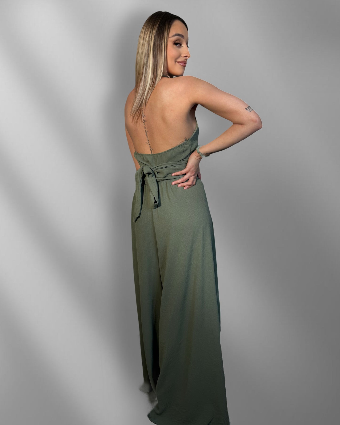 🌿 Ensemble Capri – Kaki Nature 🌿