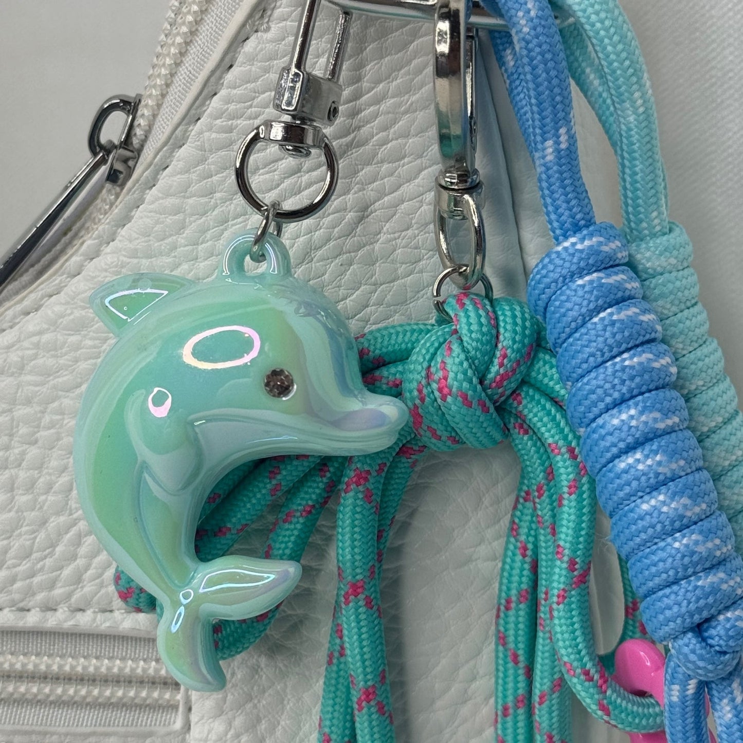 🌊 Grigri de sac – Dauphin bleu Aloha 🐬💙
