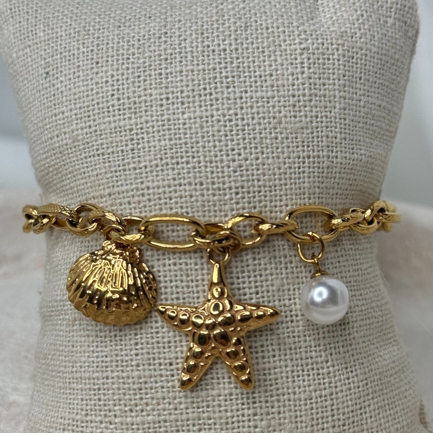 ✨Bracelet charmes étoile doré✨