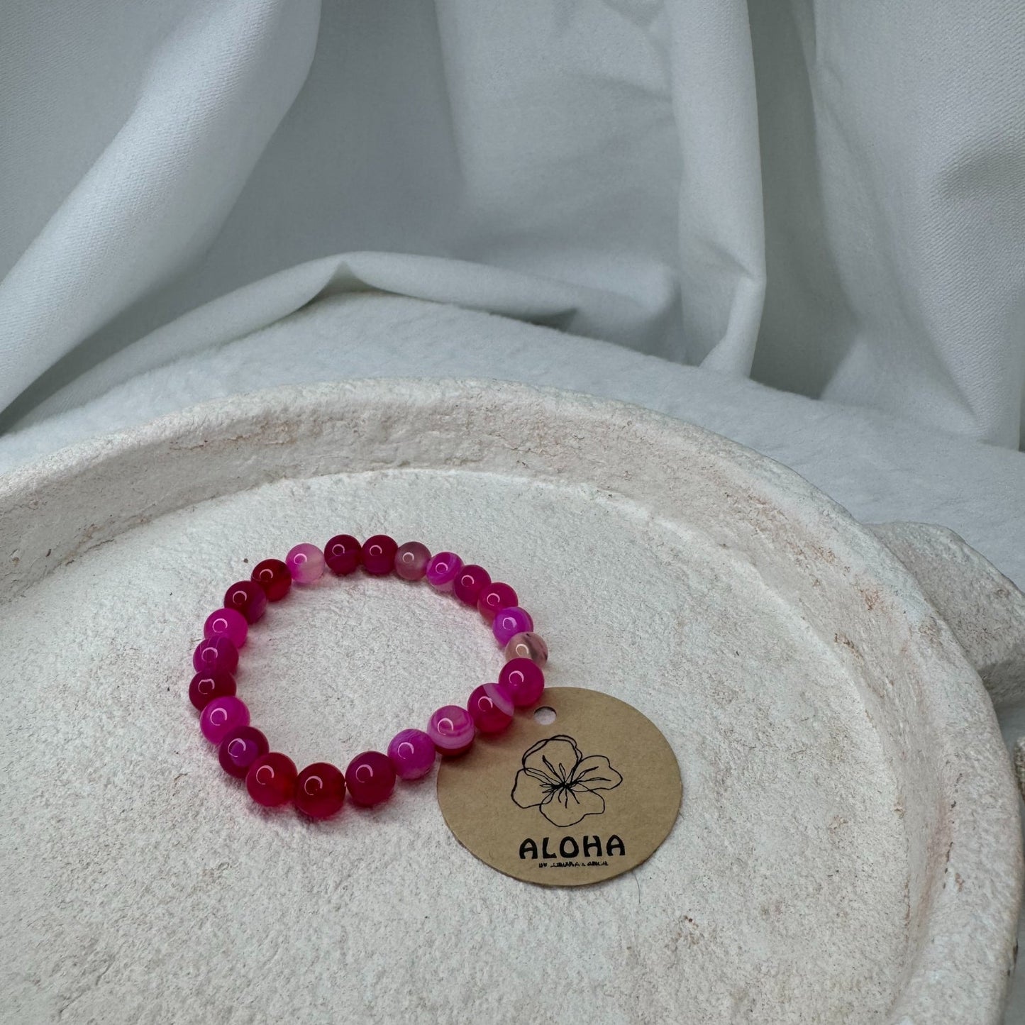 📿Bracelet pole pole fushia📿