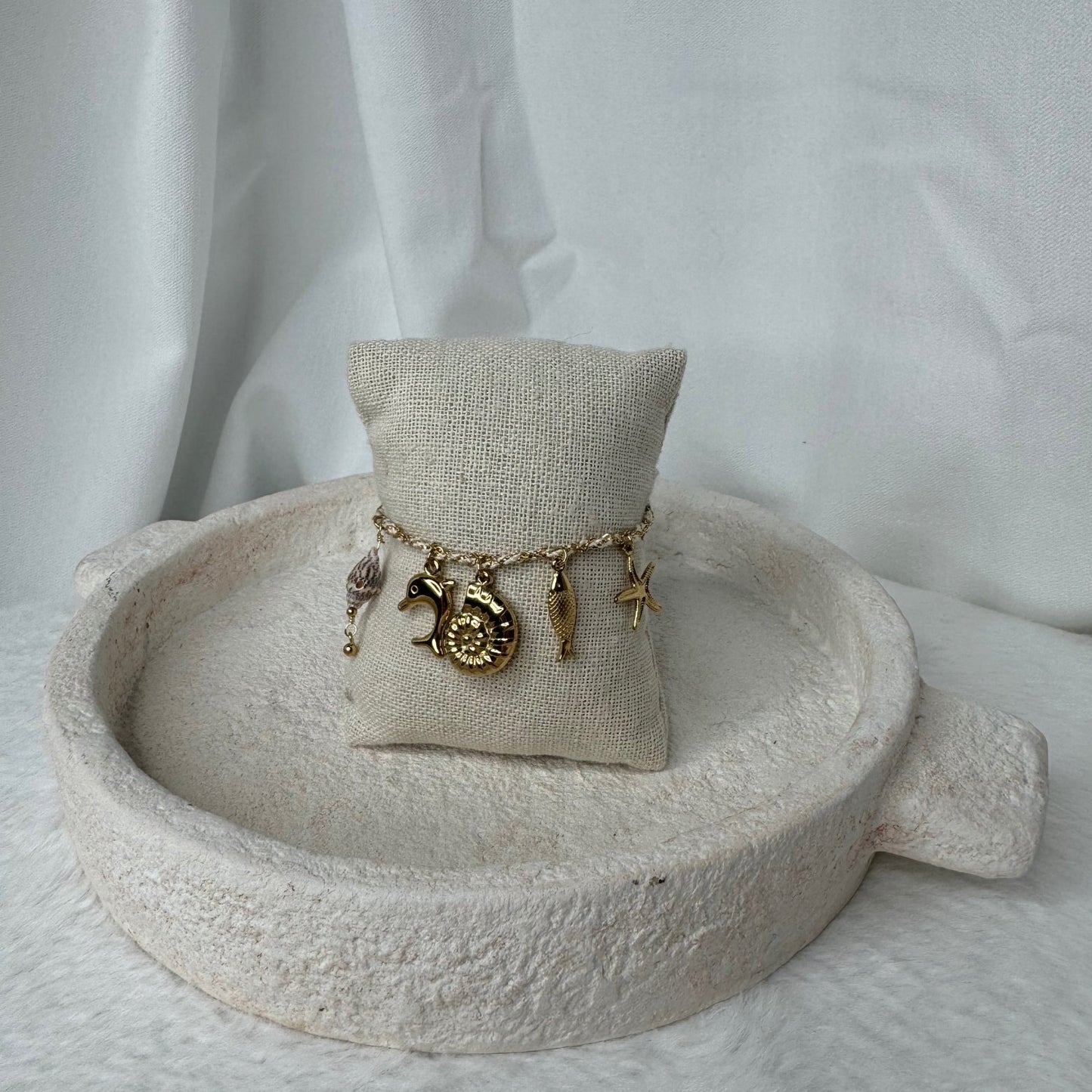 🌊 Bracelet Asante Blanc