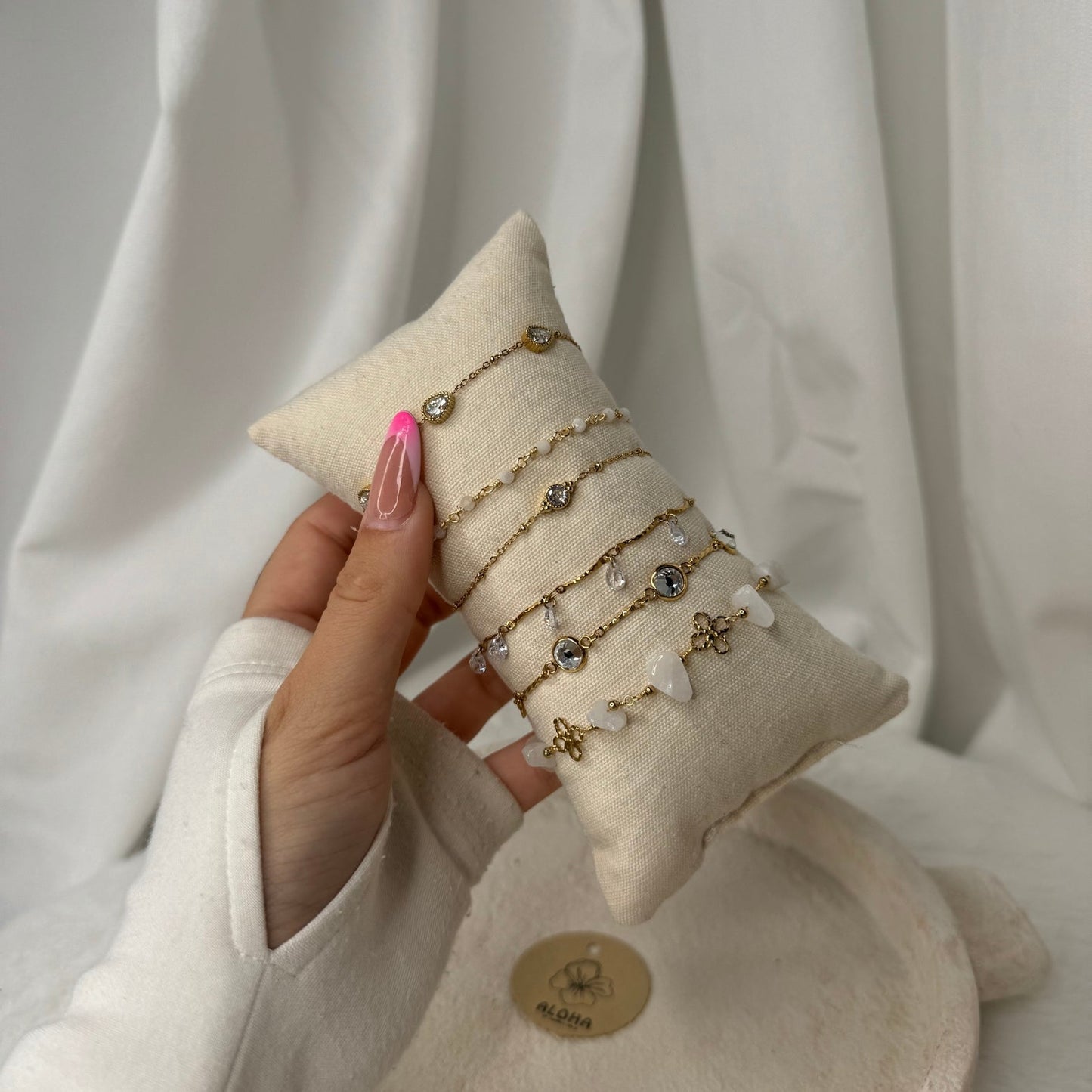 🤍 Set Bracelet Blanc – Pureté, lumière & chic minimaliste ✨