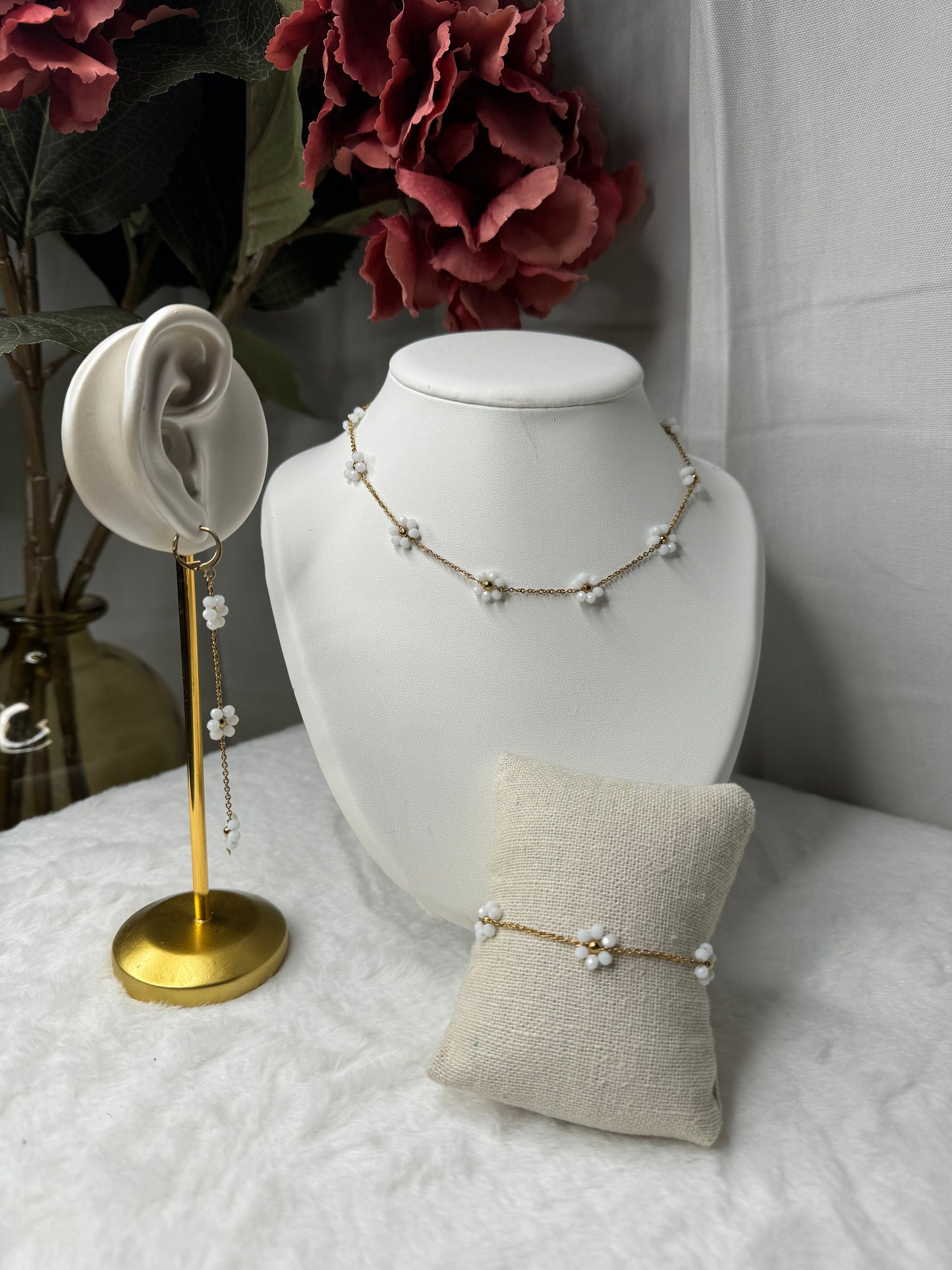 Collier peace blanc 🌺