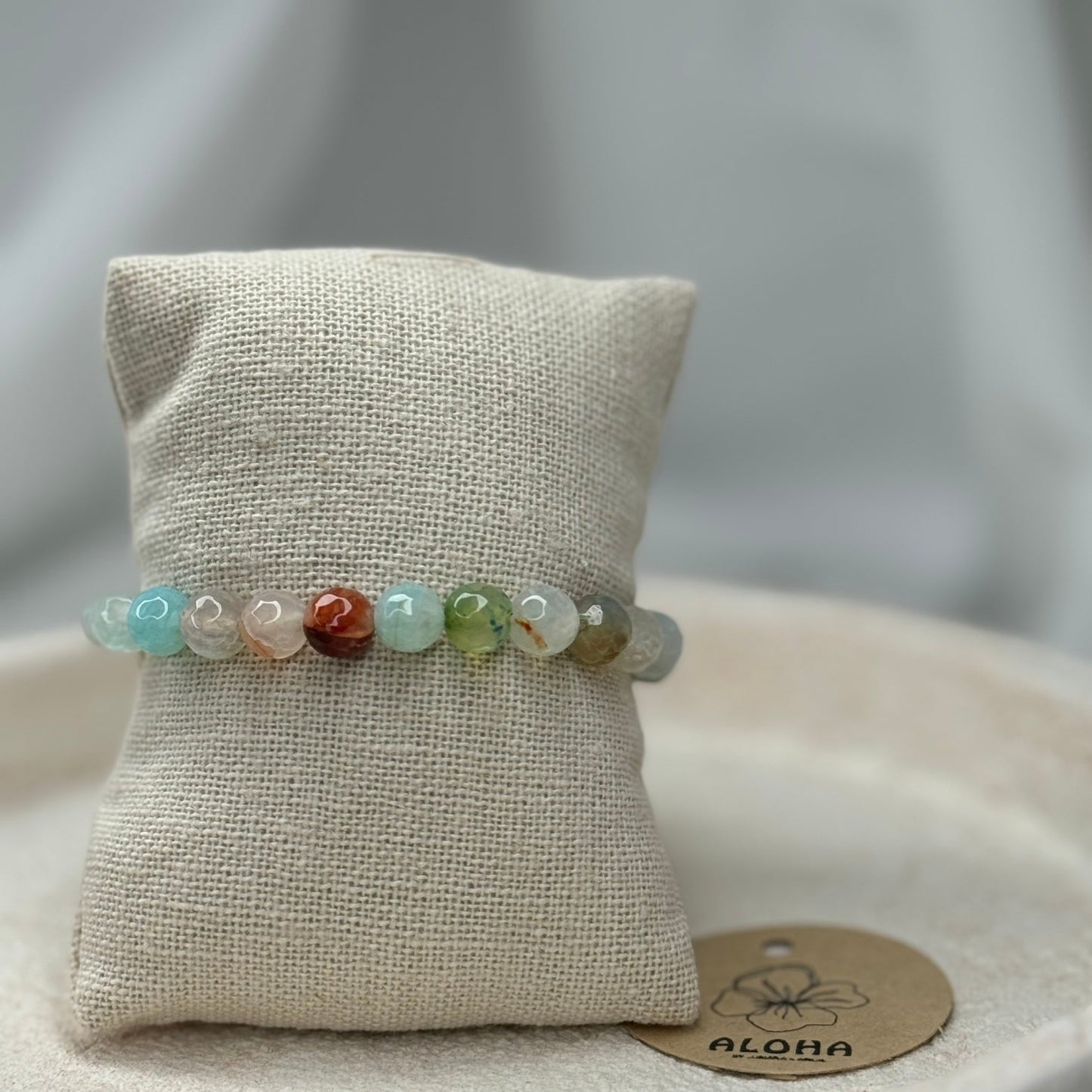 📿Bracelet pole pole degradé de mer et sable📿