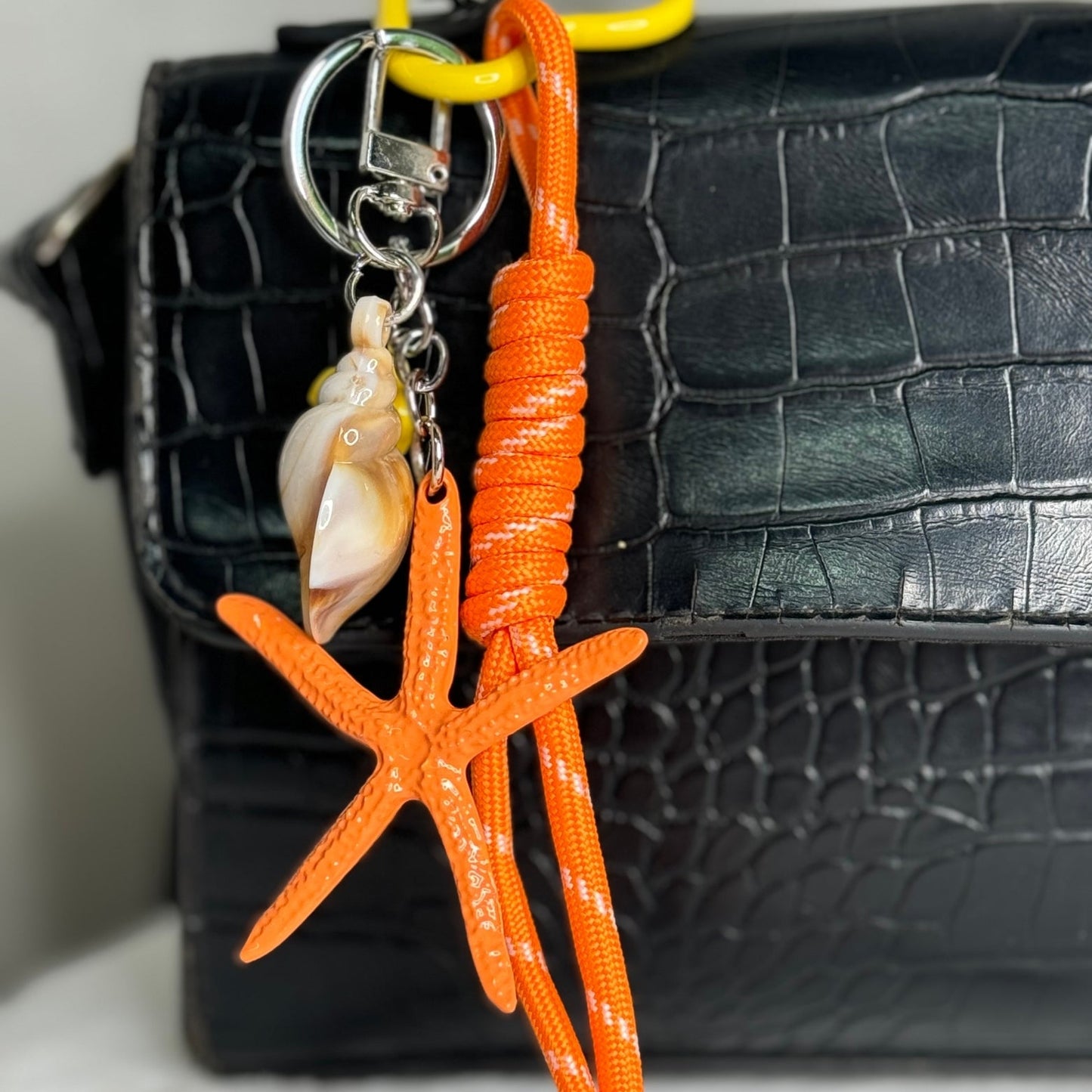 🌺 grigri étoile mer orange⭐️