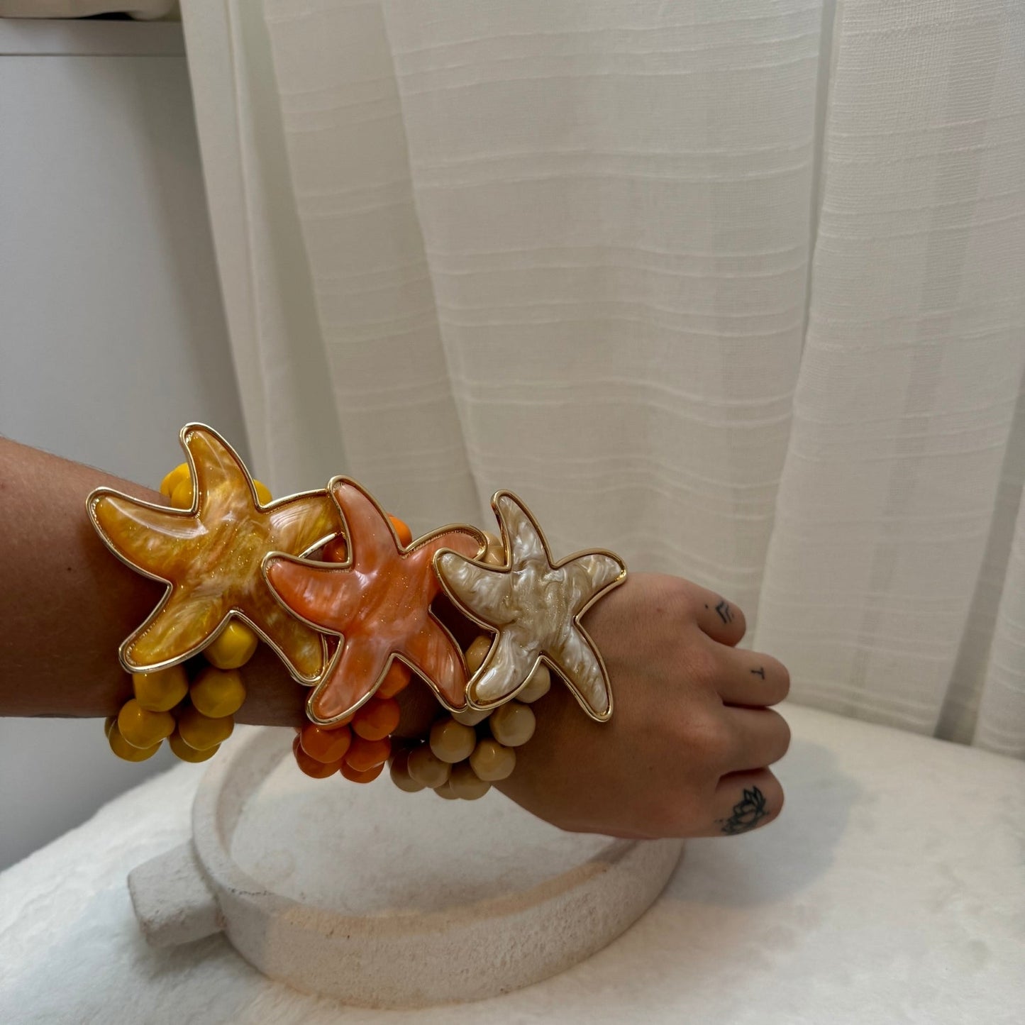 🌟 Bracelet Koh Tao Étoile de Mer ORANGE – Ambiance tropicale & esprit marin ✨ (Copie)