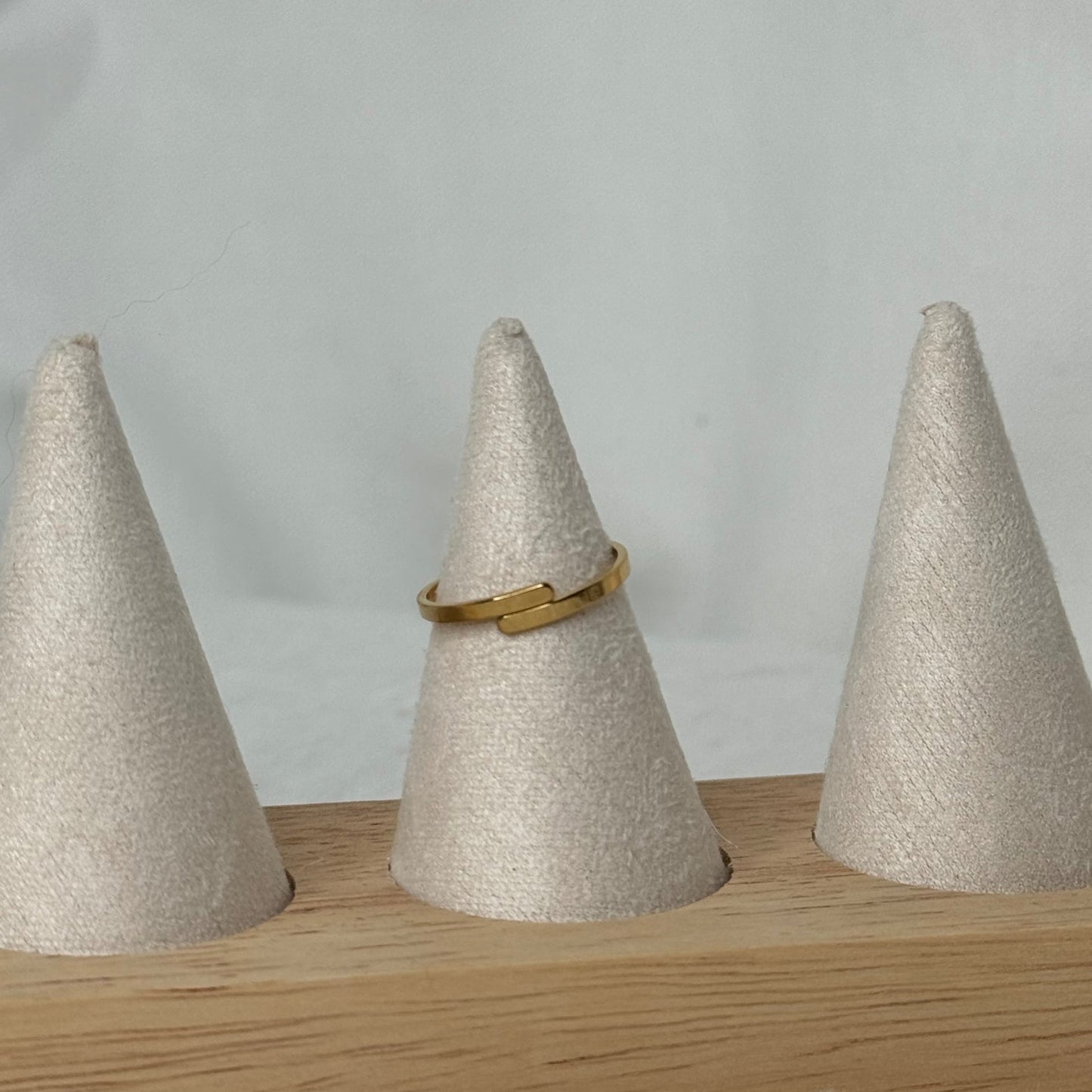 👑 Bague Princesse – Acier inox doré & diams Aloha 💍✨