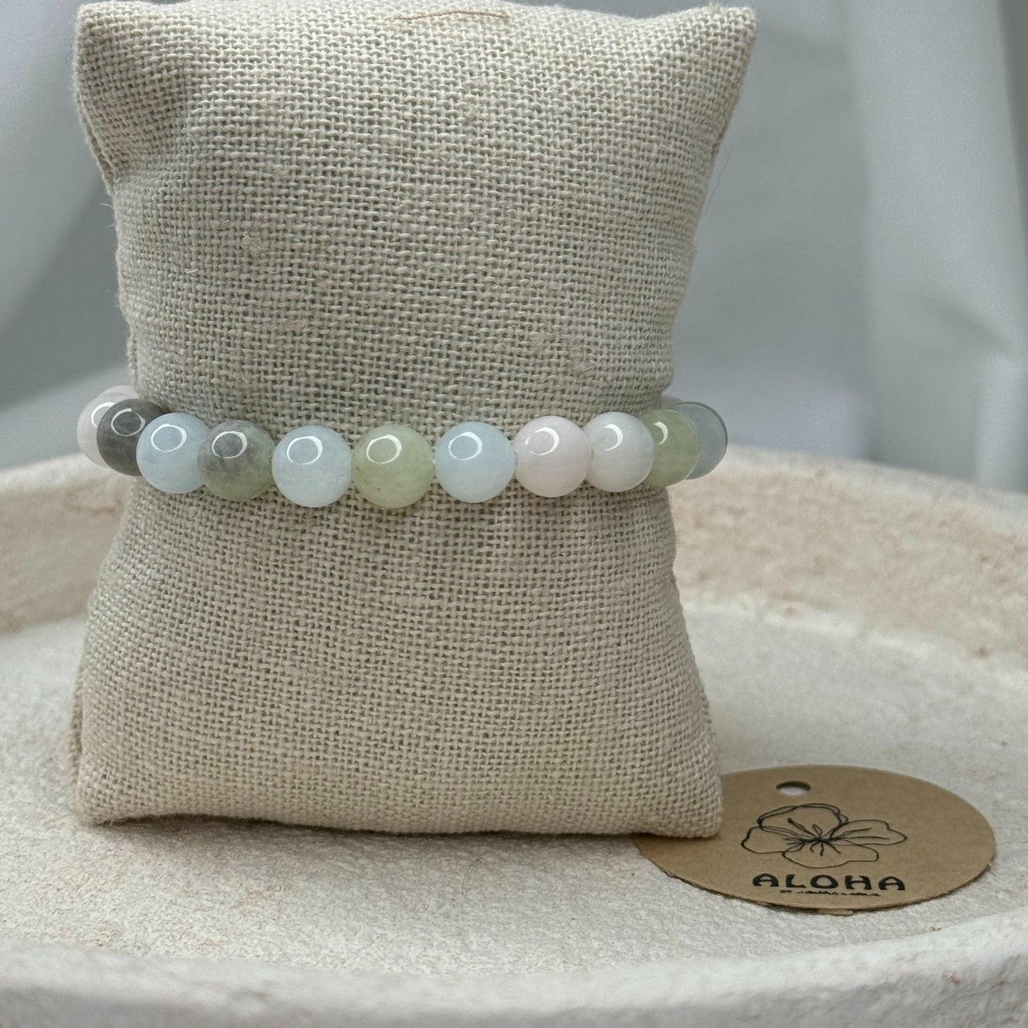 📿Bracelet pole pole vert d'eau📿