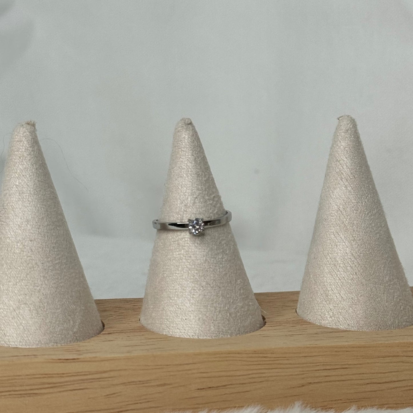 👑 Bague Princesse – Acier inox argenté & diams Aloha 💍❄️