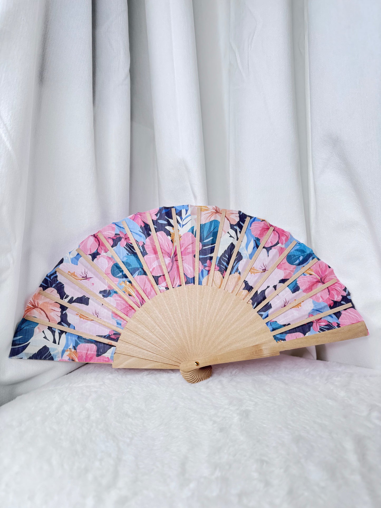 🌸 Éventail Fleurs Rose – Fraîcheur romantique & vibes fleuries ✨🎀