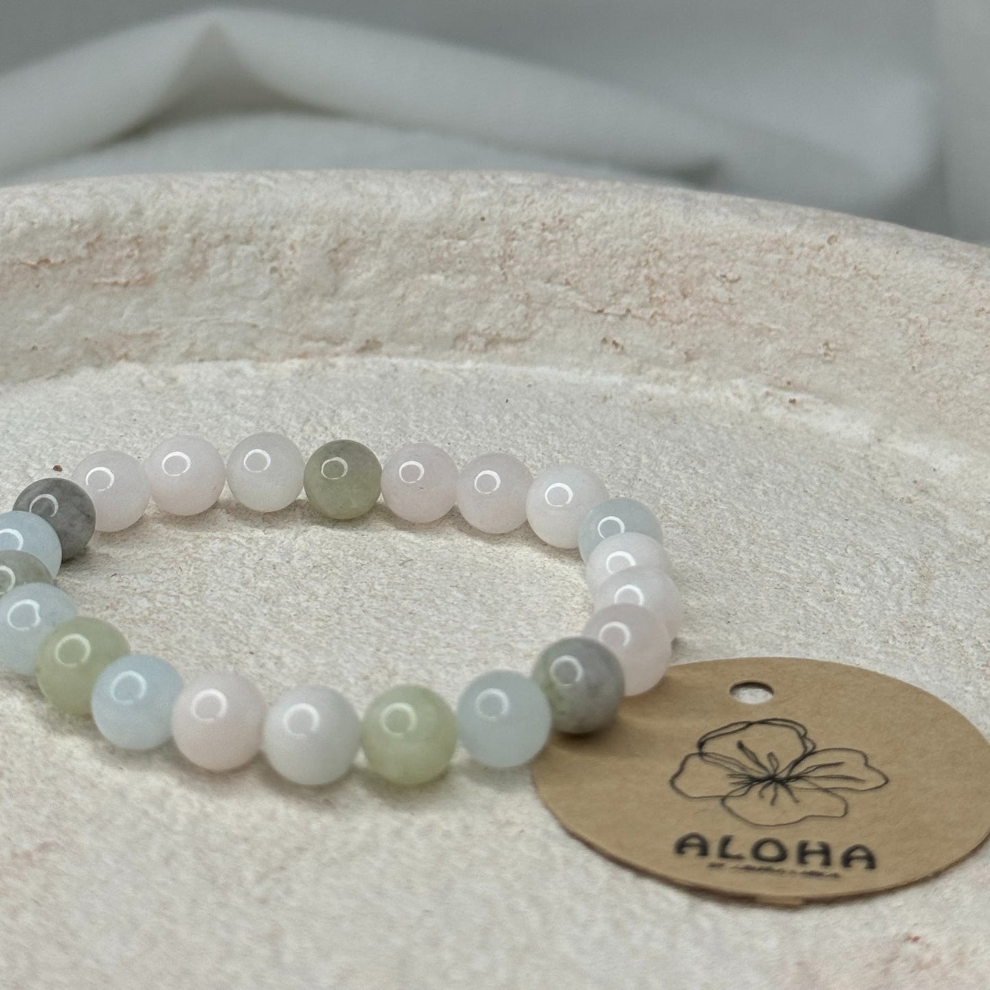 📿Bracelet pole pole vert d'eau📿