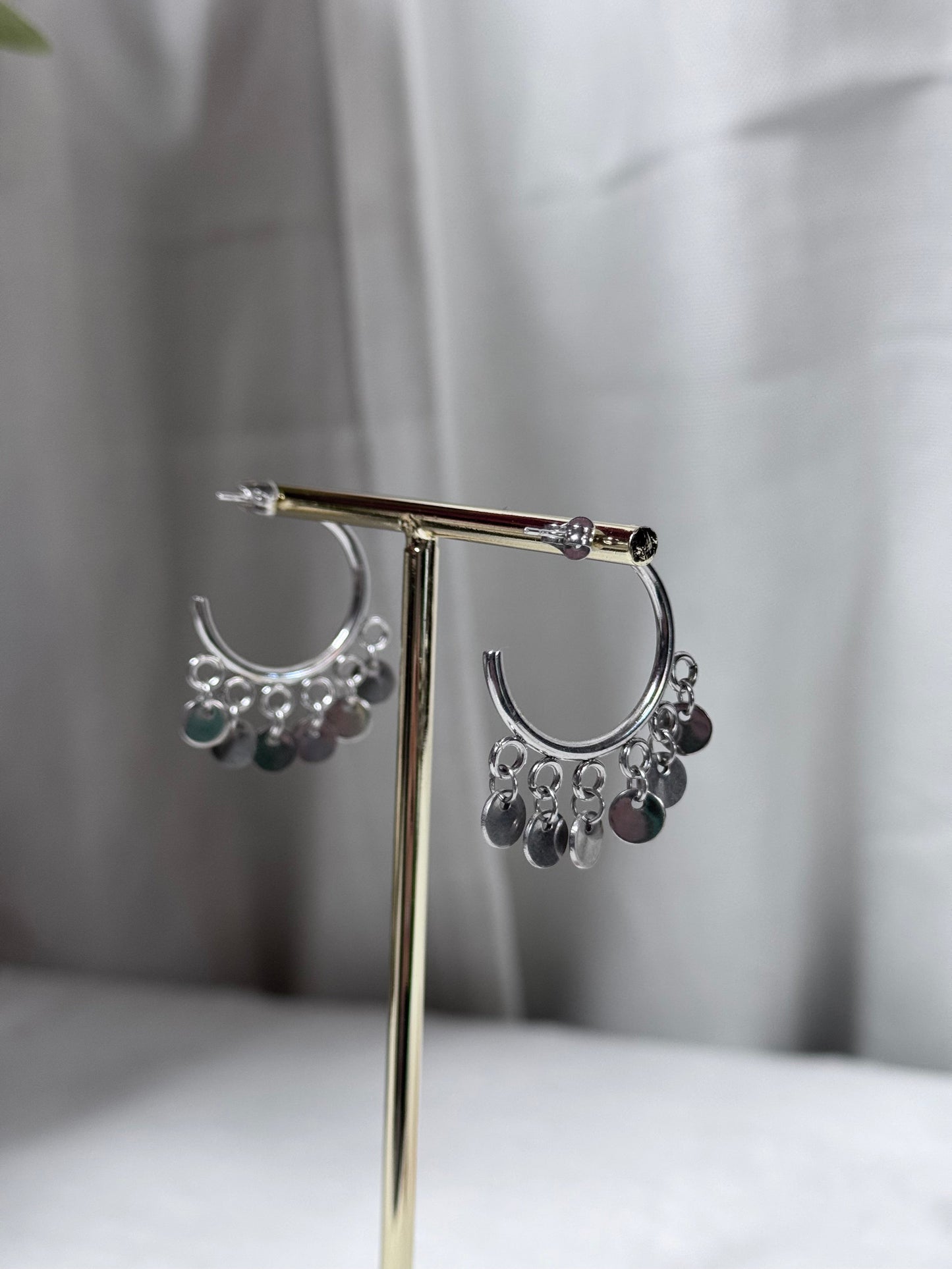 Boucle d’oreille Casablanca argenté S