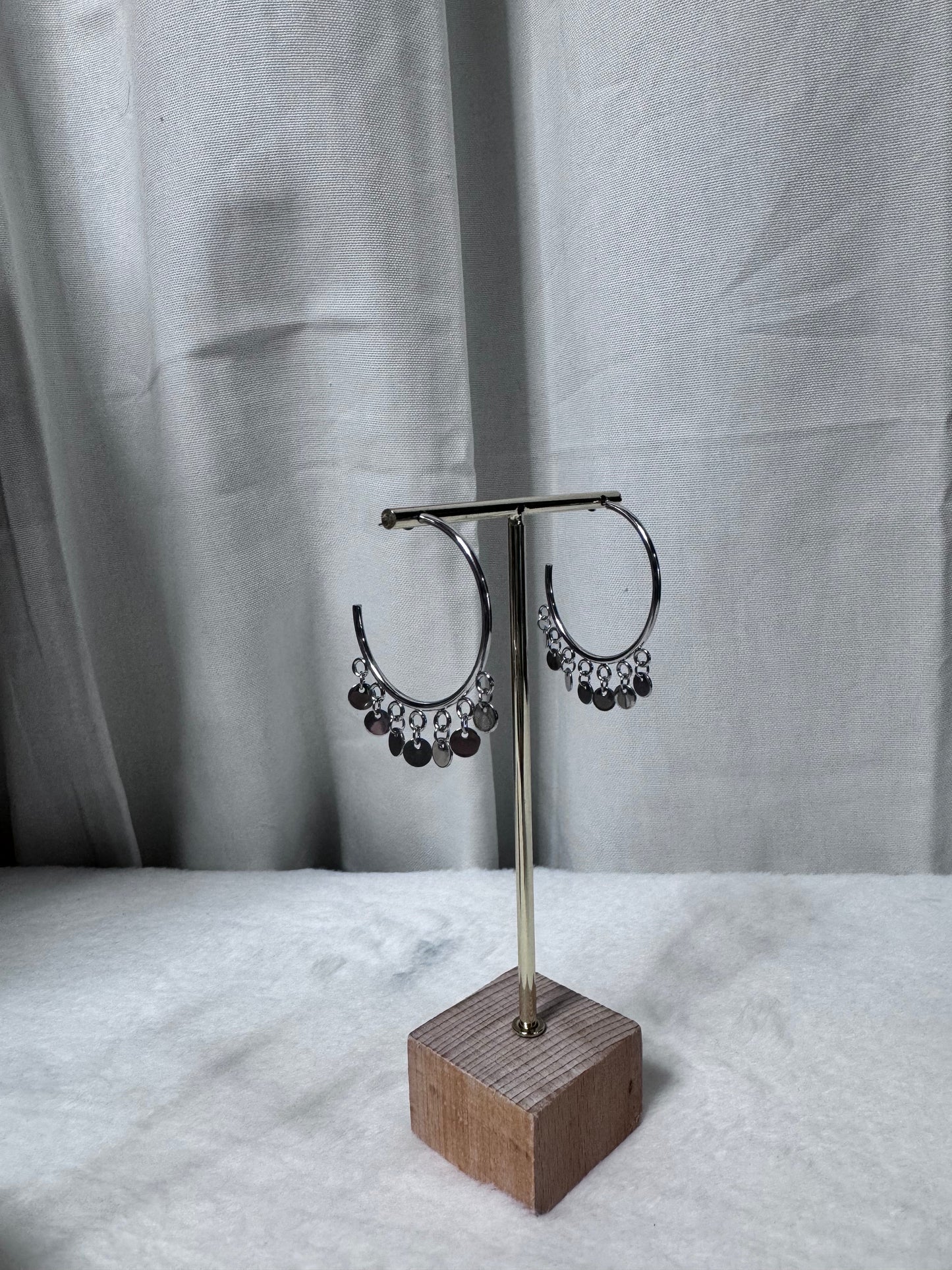 Boucles d’oreilles Casablanca argenté “M”