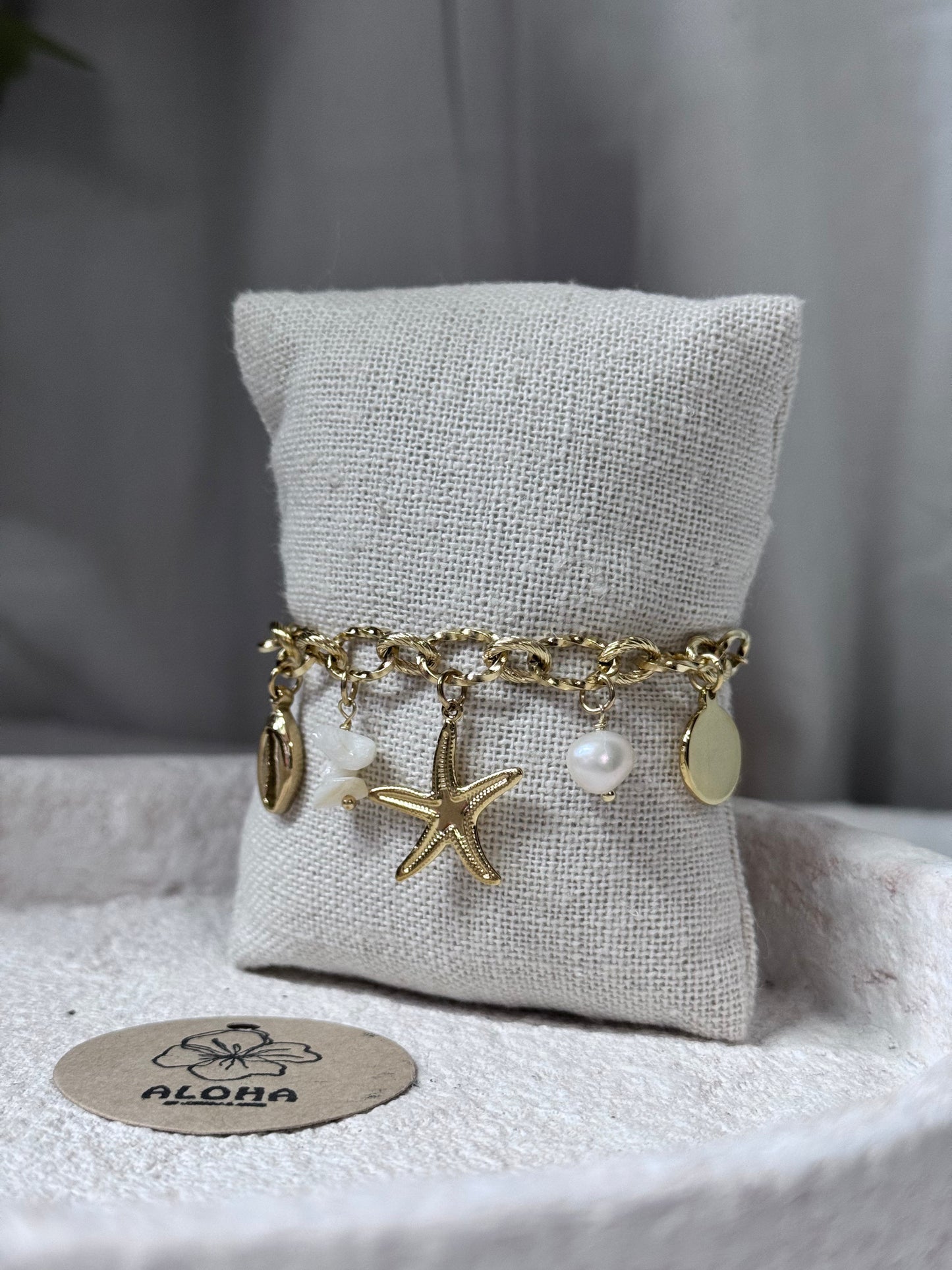 🦋Bracelet charmes océan(blanc)🦋