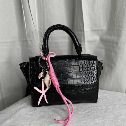 🌺 grigri étoile mer rose ⭐️
