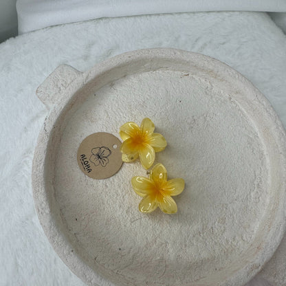 Pinces fleurs mini jaune