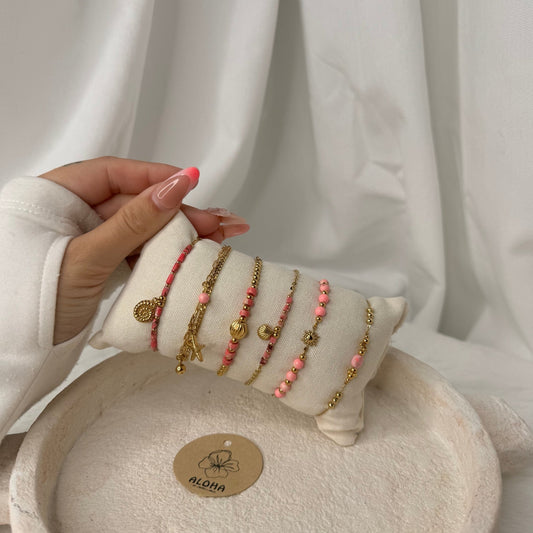 🌸 Set Bracelet Rose – Douceur, love & vibes estivales 💕