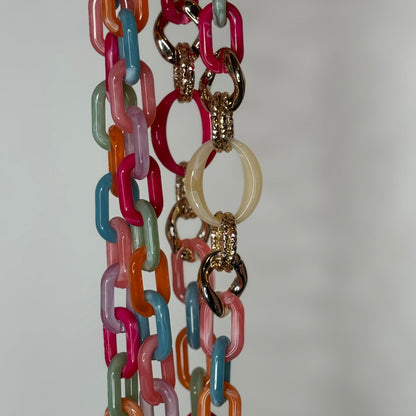 🌈 Collier Téléphone Y2K Rainbow Multicolore – ALOHA 🌈