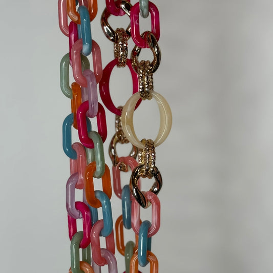 🌈 Collier Téléphone Y2K Rainbow Multicolore – ALOHA 🌈