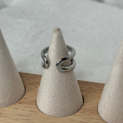 💍 Bague Double Anneaux Argent