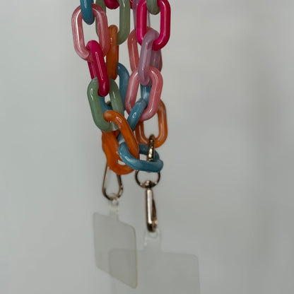 🌈 Collier Téléphone Y2K Rainbow Multicolore – ALOHA 🌈