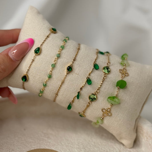 💚 Set Bracelet Vert – Fraîcheur, nature & vibes positives 🌿