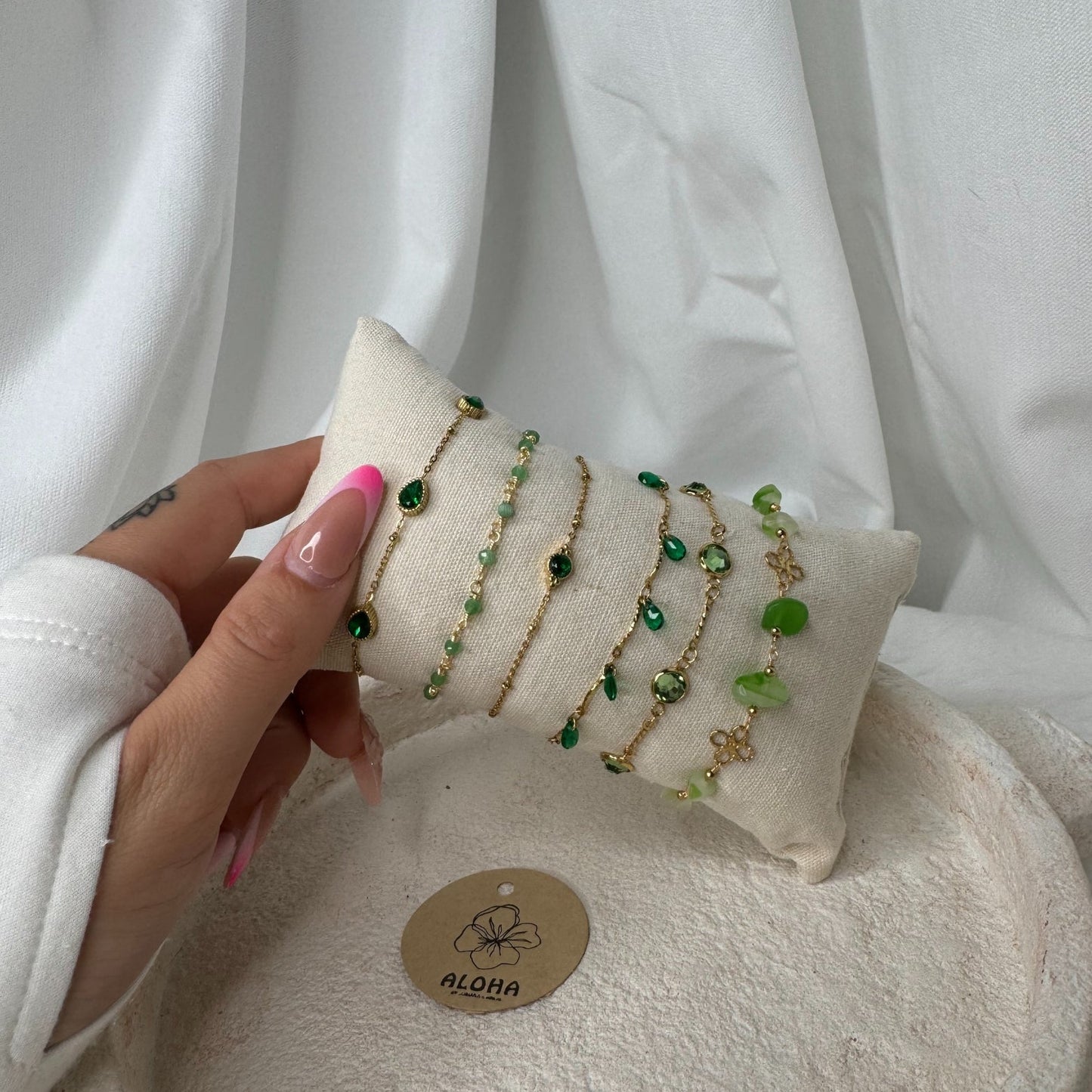 💚 Set Bracelet Vert – Fraîcheur, nature & vibes positives 🌿