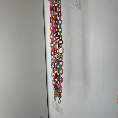 🌈 Collier Téléphone Y2K Rainbow Multicolore – ALOHA 🌈