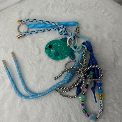 🐟 Gri-Gri Poisson Bleu – Vibes marines & éclat aquatique 🌊💙