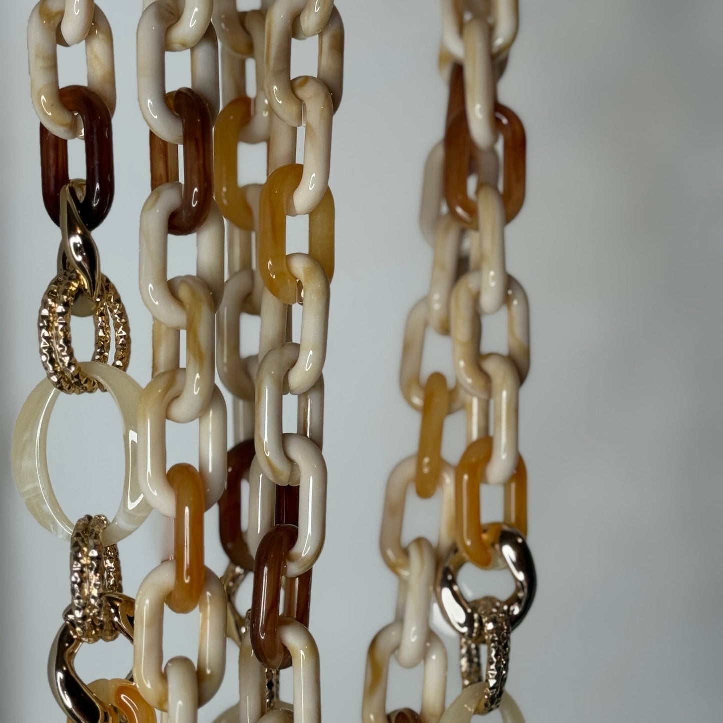 🤎 Collier Téléphone Y2K Soft Mood – BEIGE 🤎