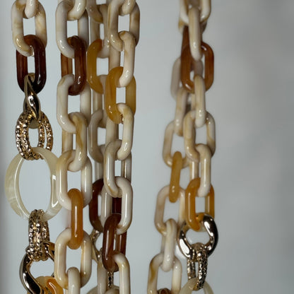 🤎 Collier Téléphone Y2K Soft Mood – BEIGE 🤎