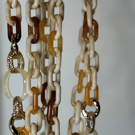 🤎 Collier Téléphone Y2K Soft Mood – BEIGE 🤎