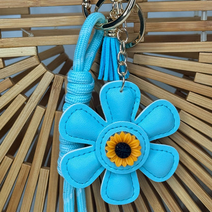 🌺 Gri-gri de sac fleurs bleu 💖