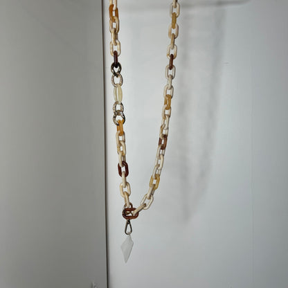 🤎 Collier Téléphone Y2K Soft Mood – BEIGE 🤎