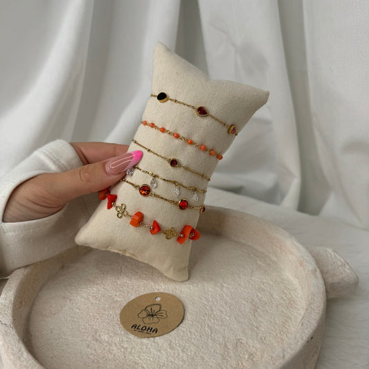 🧡 Set Bracelet Orange – Énergie, soleil & good mood 🍊