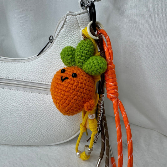 🥕 Grigri de sac – Carotte 🧸✨