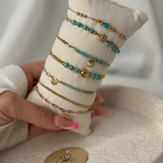 🌊 Set Bracelet Bleu – Vibes d’océan & ciel d’été 💙